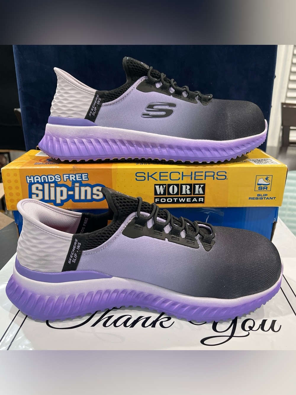 Skechers Women’s Hands Free Slip-ins Work: Tilido - Ombray safety shoes Size 8.5